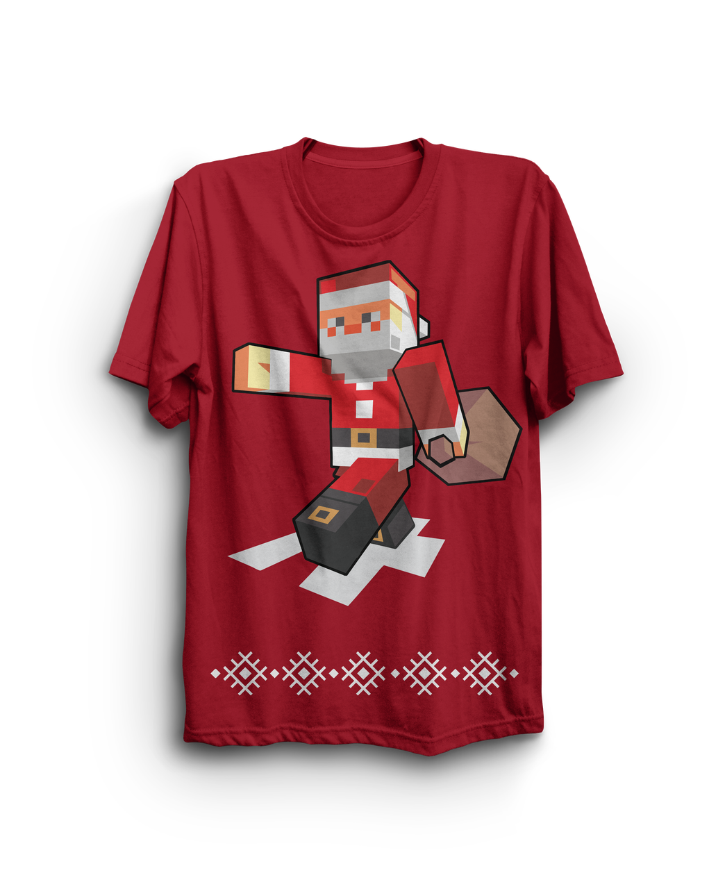 8Bit Santa Youth T-Shirt