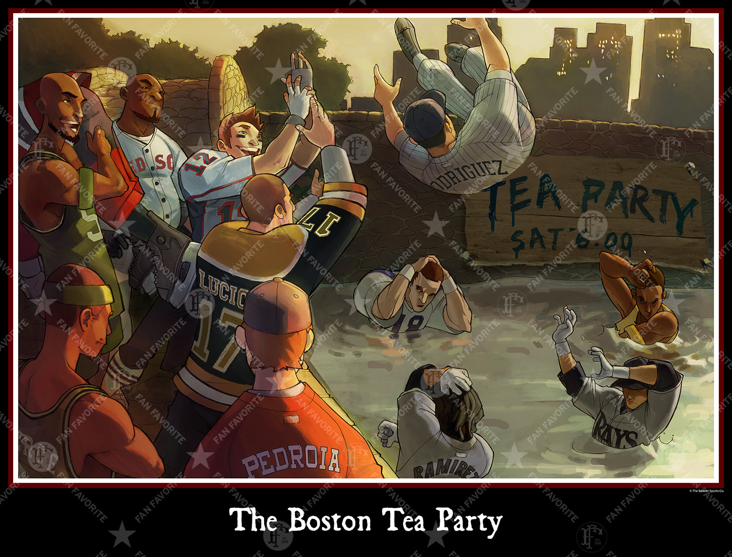 The Boston Tea Party Original Wall Print