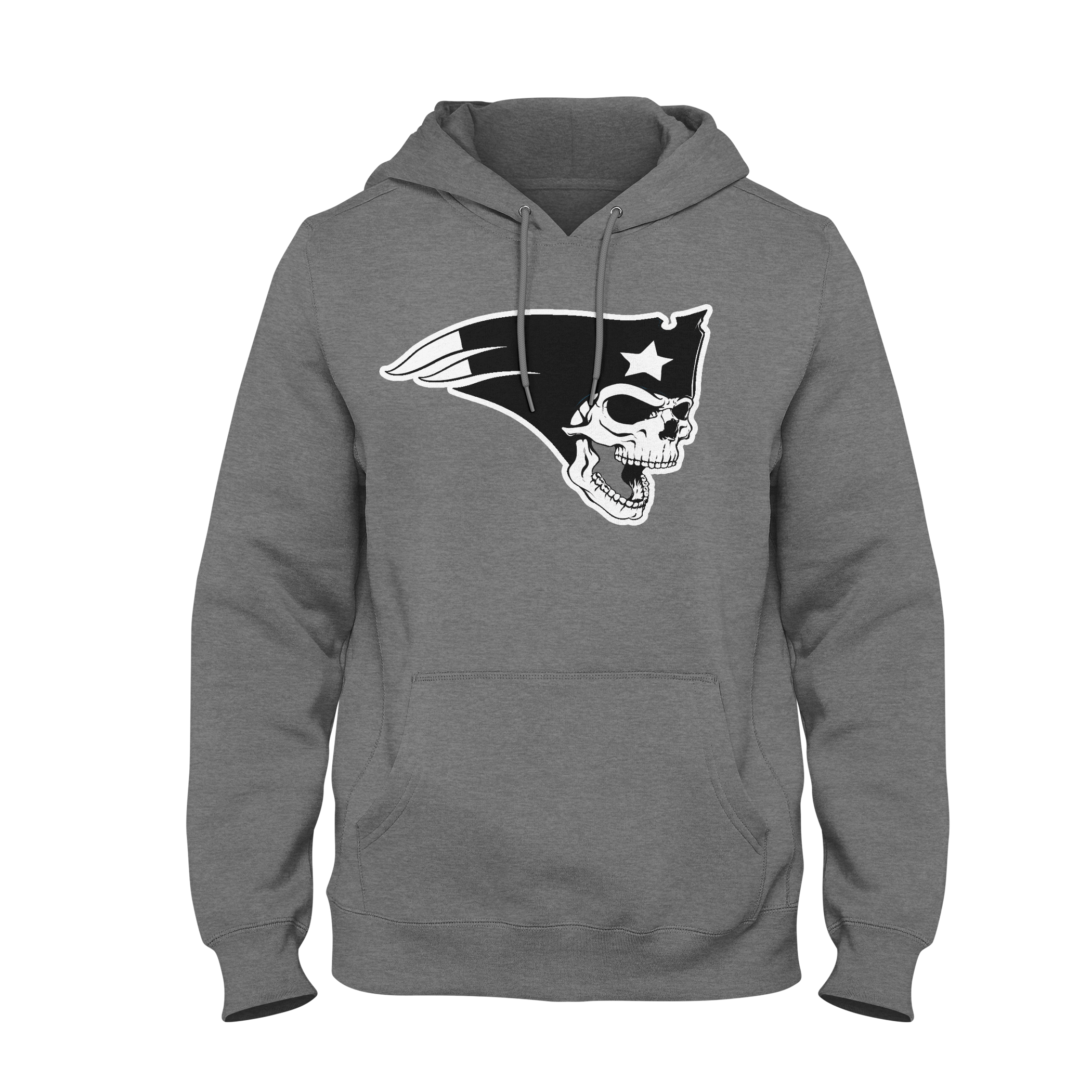 Grey Skull Hoodie - Main Image