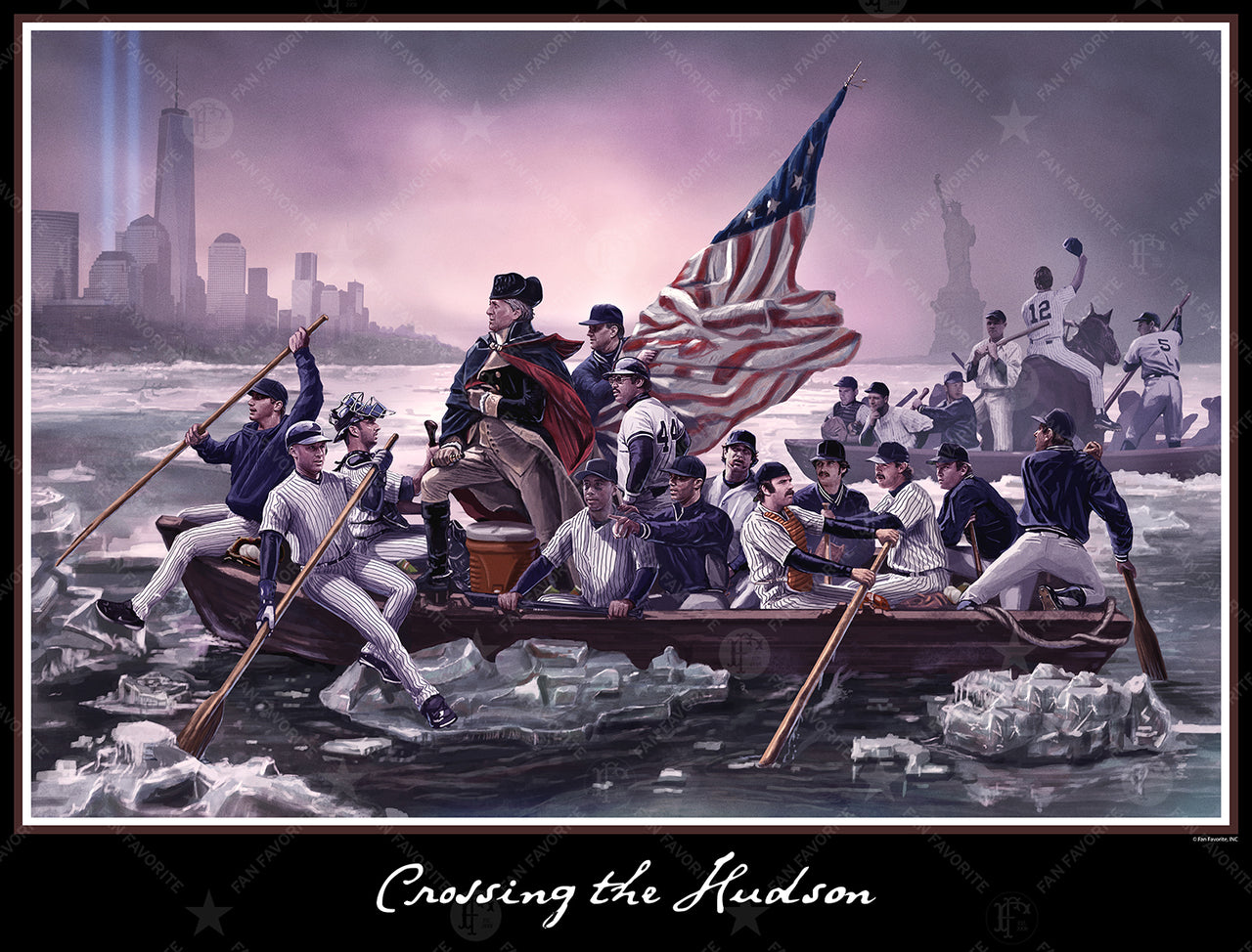 Crossing The Hudson Wall Print