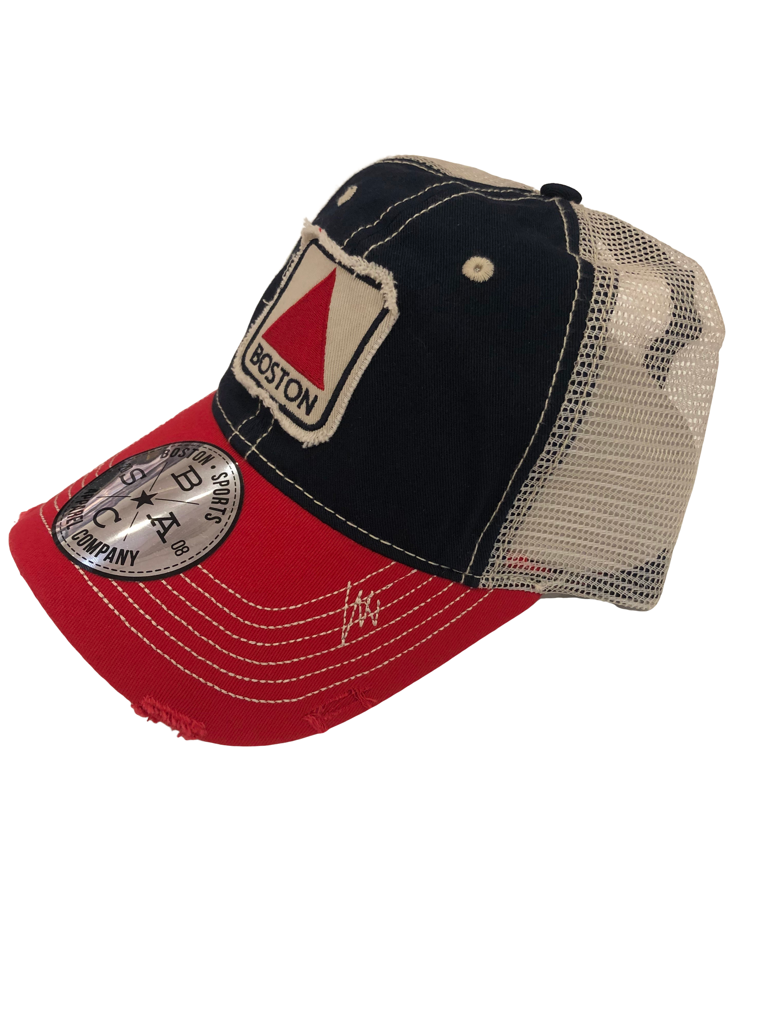 Boston Landmark Classic Red/Navy Trucker Hat