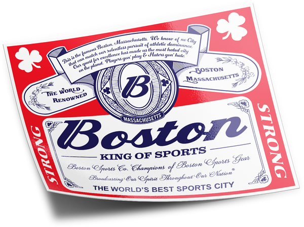 Boston King Of Sports Sticker