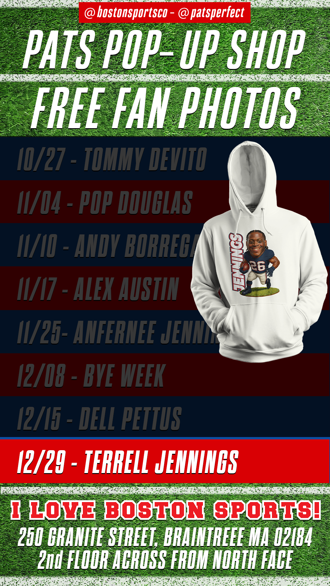 POP UP SHOP feat. Terrell Jennings
