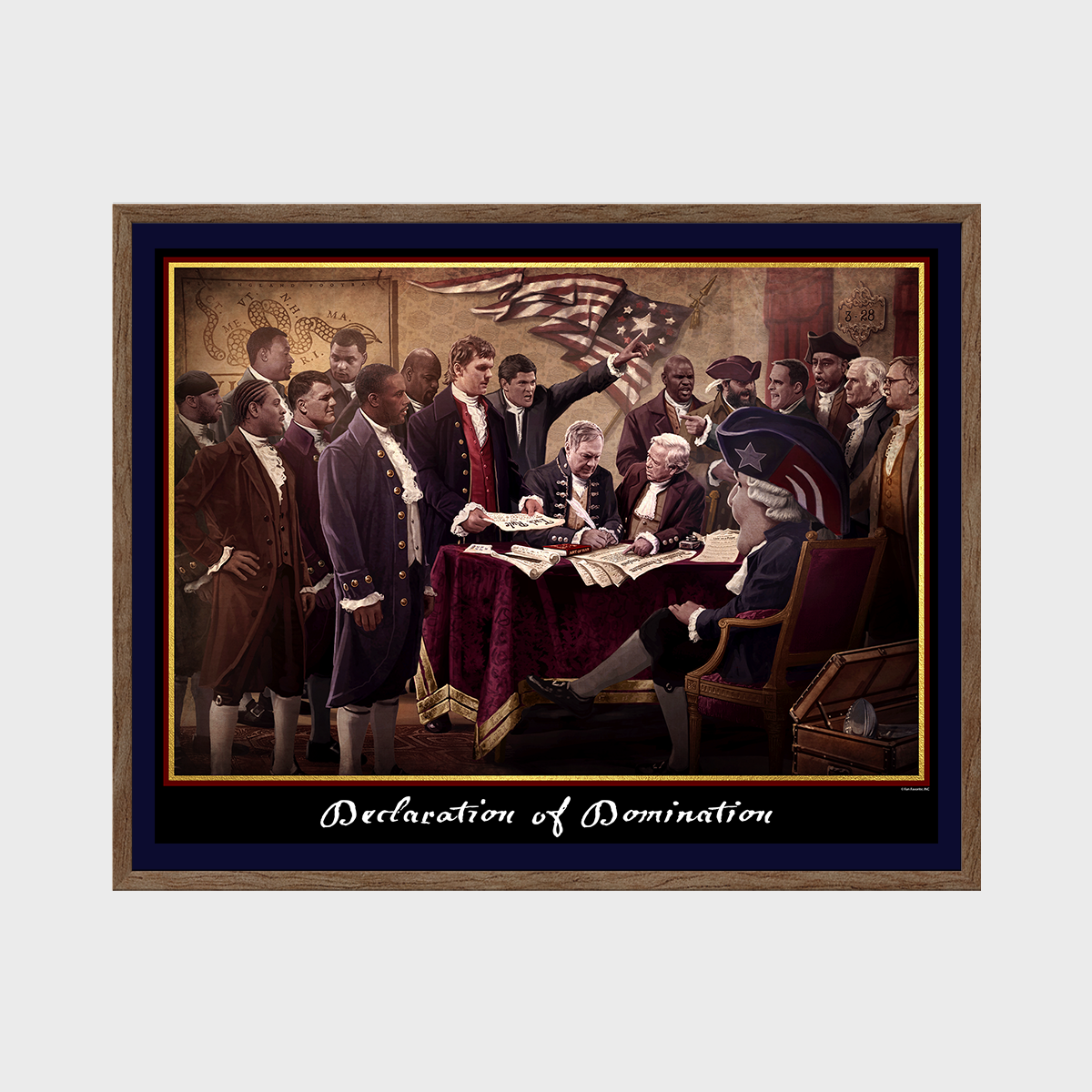 Declaration Of Domination Wall Print