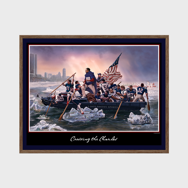 Crossing The Charles Wall Print