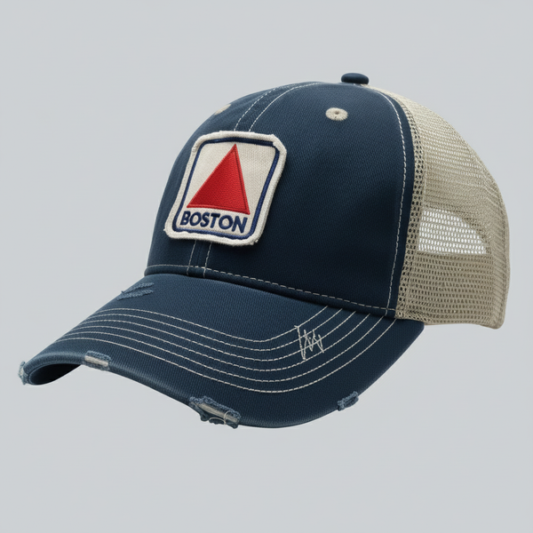 Boston Landmark Classic Navy Trucker Hat