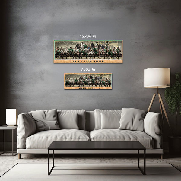 Lunch Atop the Rafters Wall Print