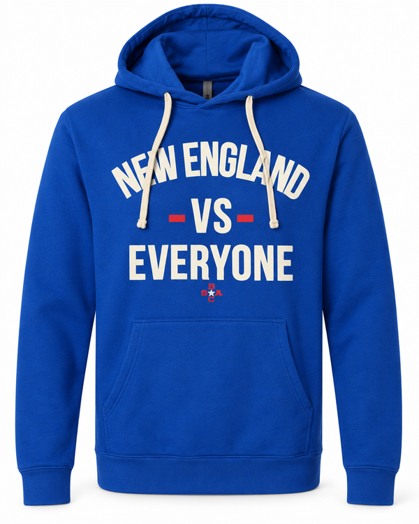 NEW ENGLAND VS EVERYONE HOODIE (THROWBACK)