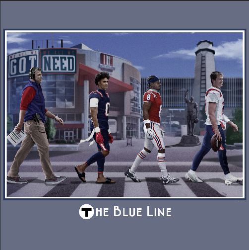 Blue Line 2026 Wall Print