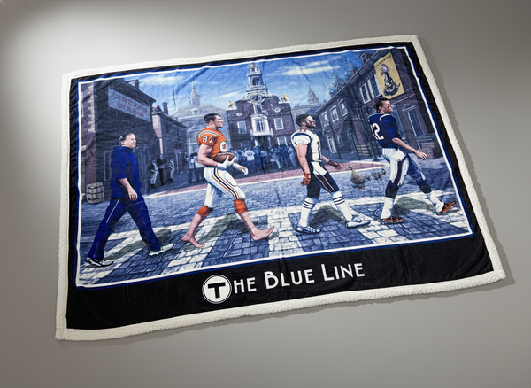 Blue Line Blanket