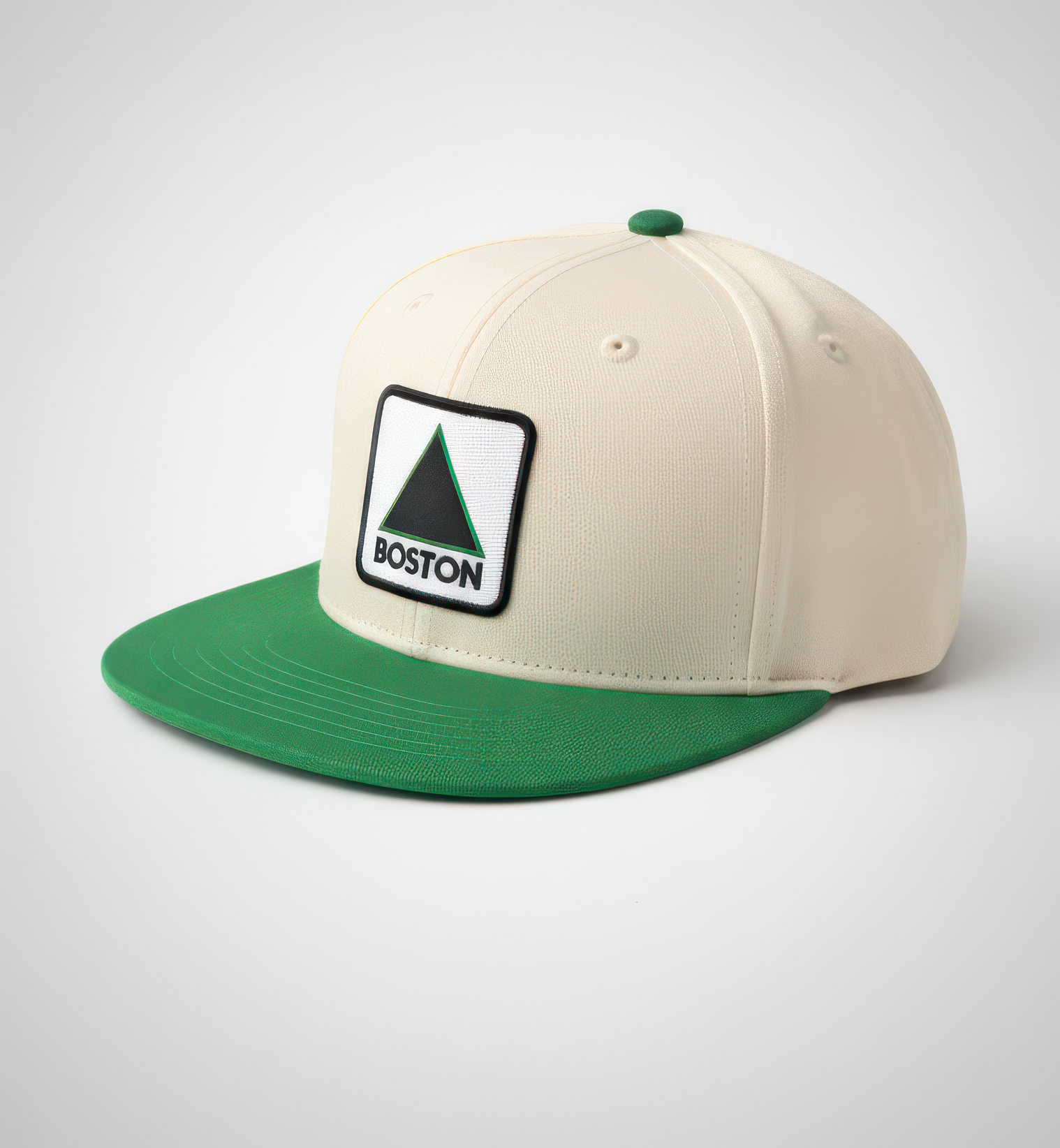 Boston Landmark Snapback – Natural/Green