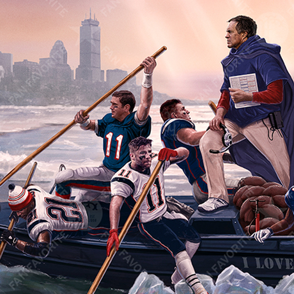 Crossing The Charles Wall Print
