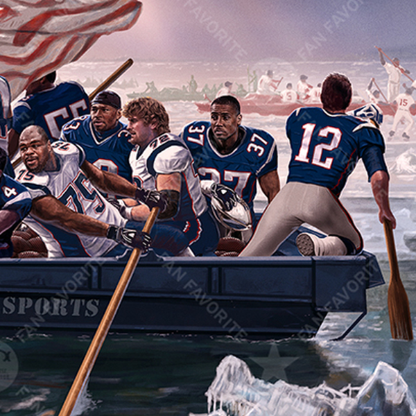 Crossing The Charles Wall Print