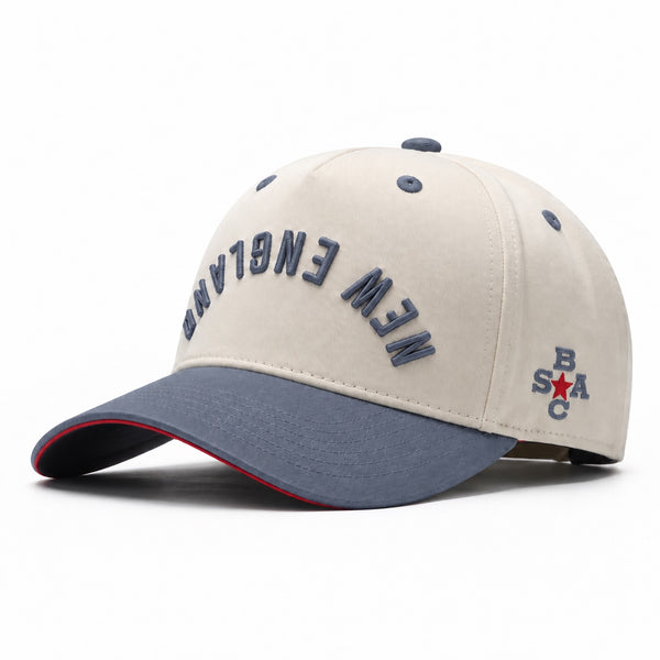 NEW ENGLAND HAT (AZZ BACKWARDS) - Ivory / Slate