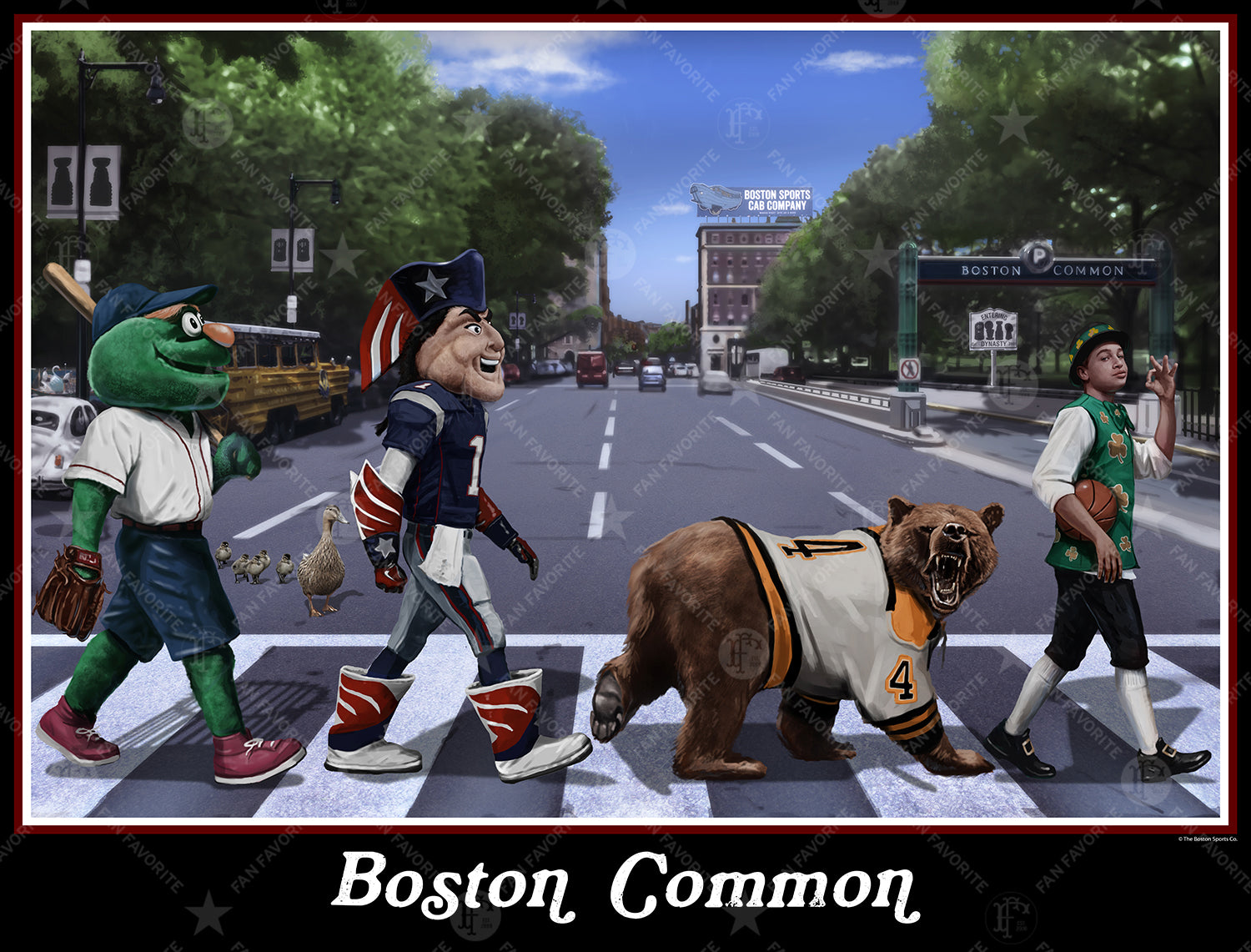 Boston Common Remix Wall Print