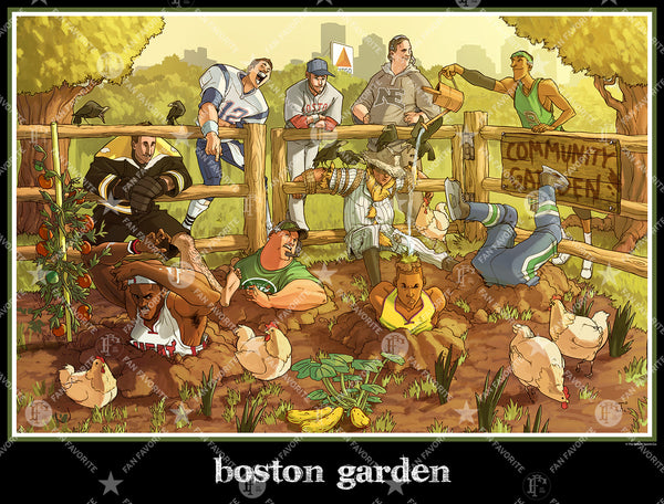 The Boston Garden Wall Print