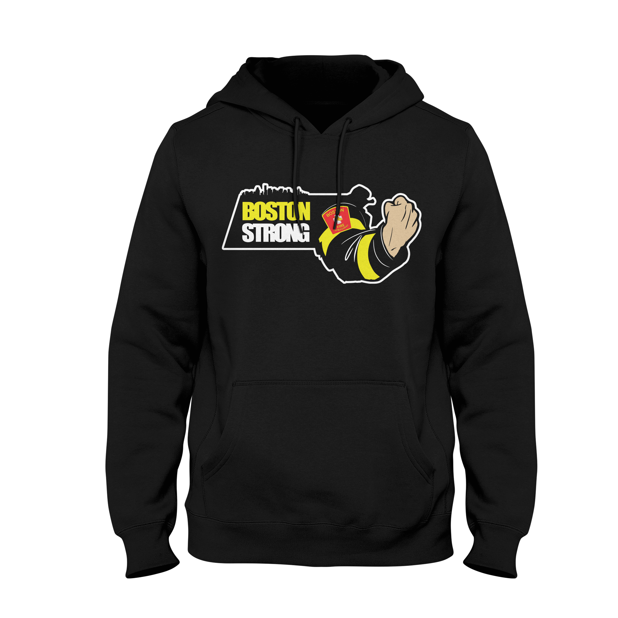 Boston Strong Fire Hoodie