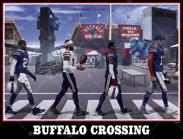 Buffalo Crossing Wall Print