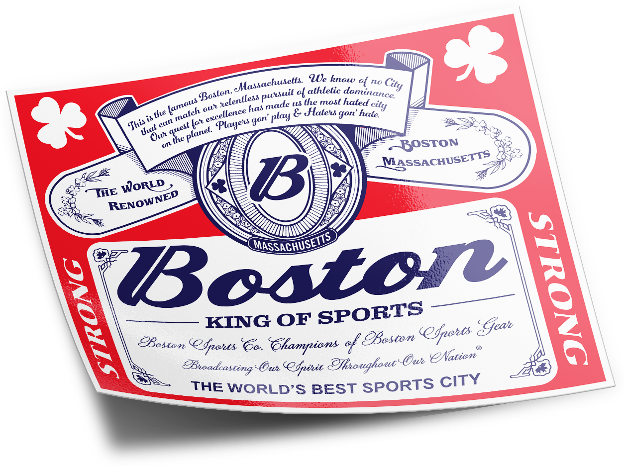 Boston King Of Sports Sticker