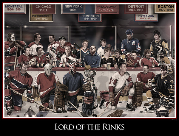 Lord Of The Rinks Wall Print