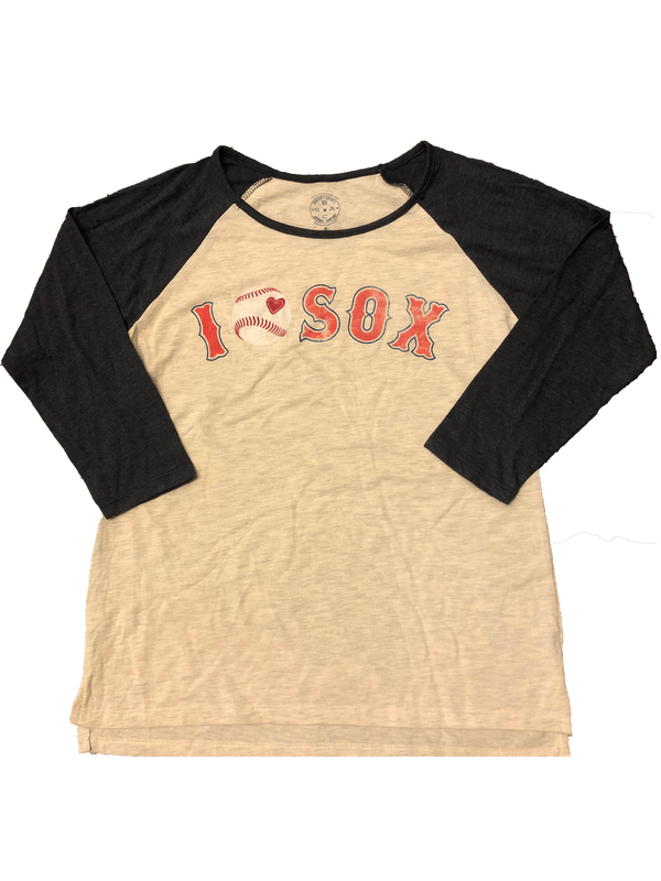 Fan Favorite Women's Sox Raglan Shirt, XXL